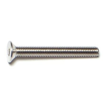 MIDWEST FASTENER M3-0.50 Socket Head Cap Screw, Plain Stainless Steel, 25 mm Length, 8 PK 77027